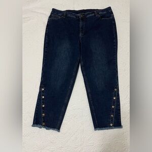 NWOT never worn Slimsations by Multiples cropped denim Women’s Plus Size 20W